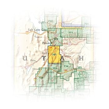Wasatch Front South Map (National Geographic Trails